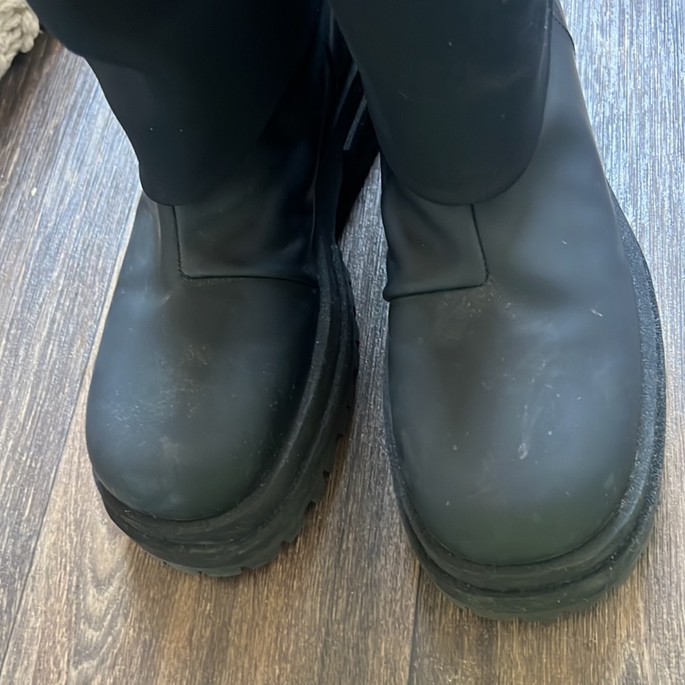 Black Cleia Flatform Neoprene combat boots - Picture 9 of 9